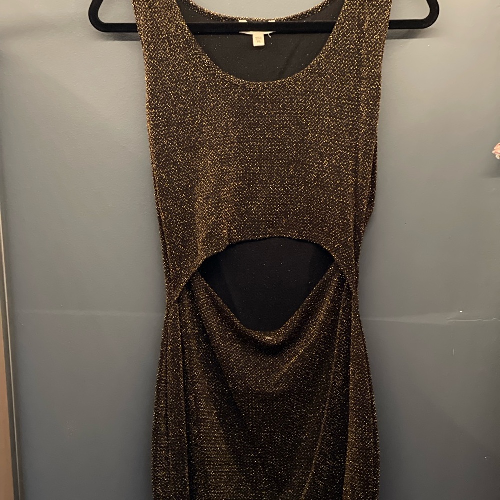 Gold bodycon dress